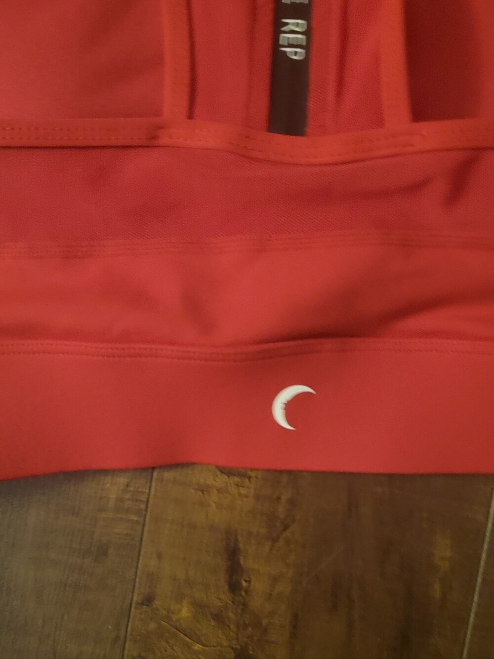 Zyia Red All Star Zipper Sports Bra EUC Size Medium - Picture 2 of 4